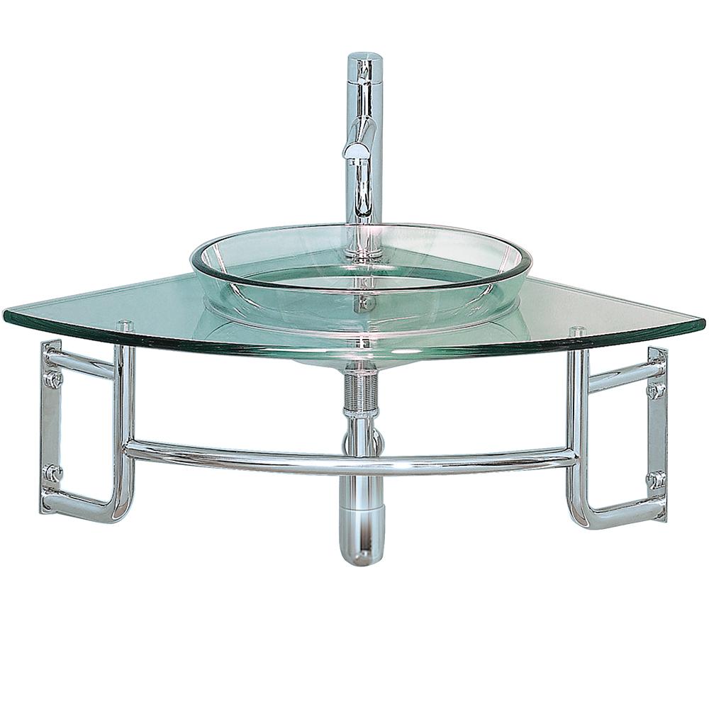 Fresca-Ordinato-24"-Corner-Mount-Modern-Glass-Bathroom-Vanity-(FVN1040)