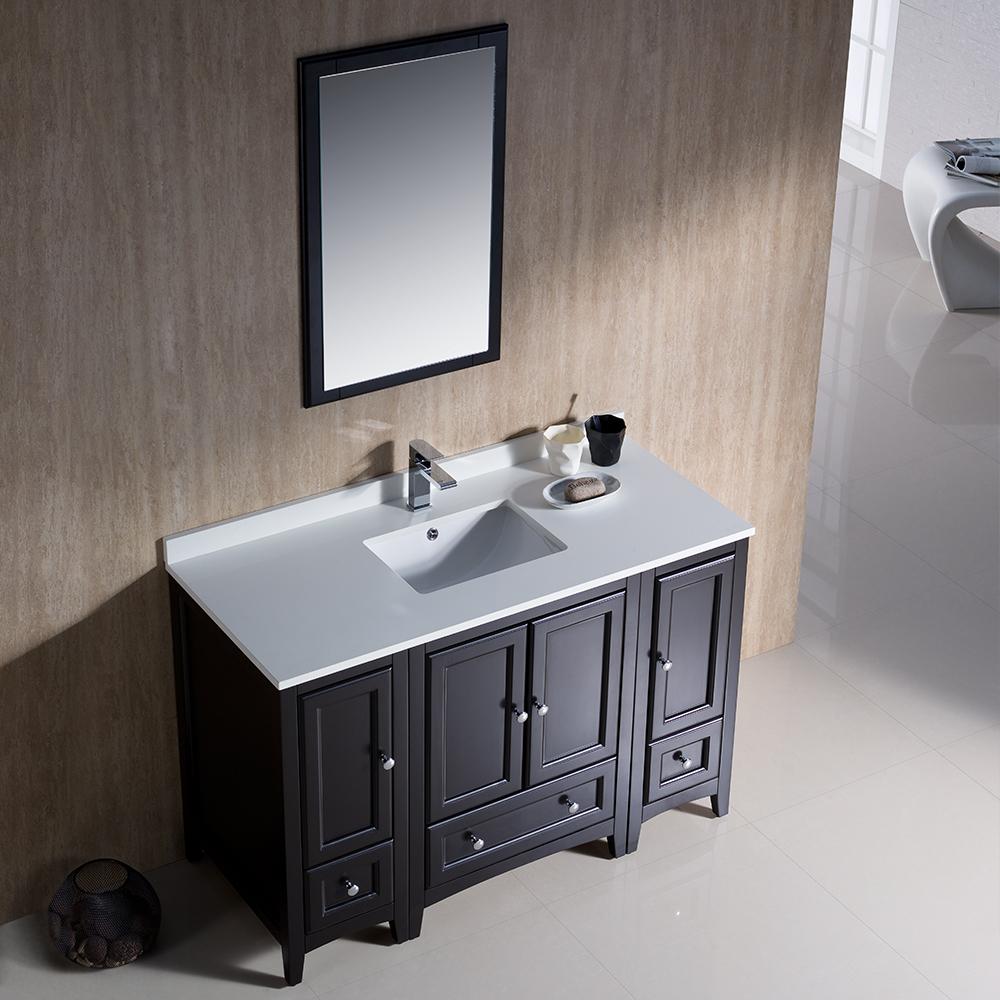 Fresca Oxford 48" Espresso Traditional Bathroom Vanity