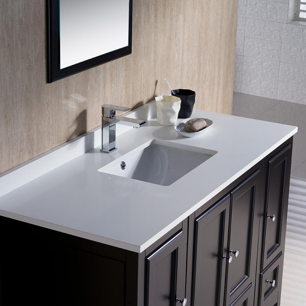 Fresca Oxford 48" Espresso Traditional Bathroom Vanity