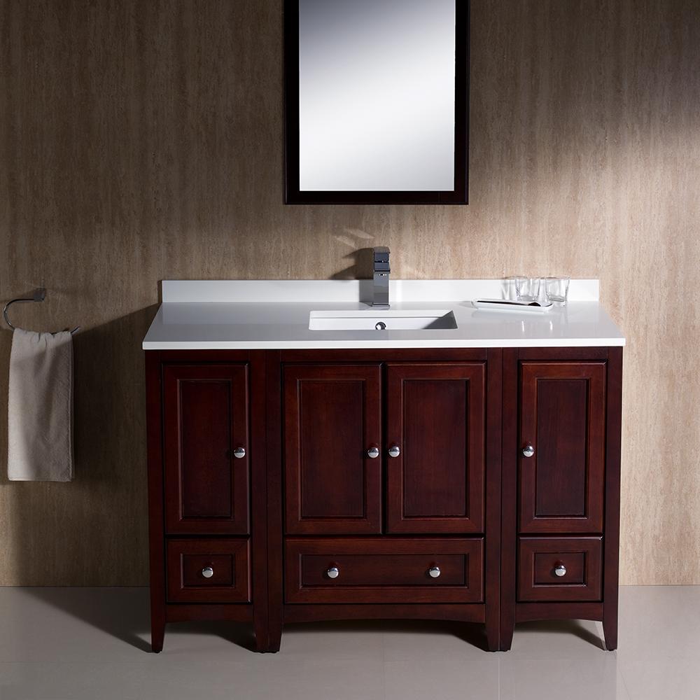 Fresca Oxford 48" Mahogany Traditional Bathroom Vanity