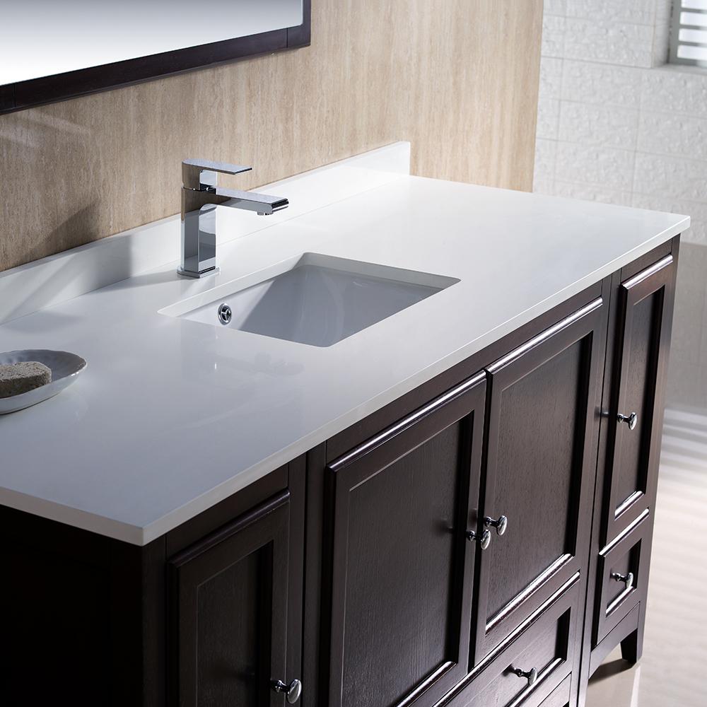 Fresca Oxford 60" Mahogany Traditional Bathroom Vanity