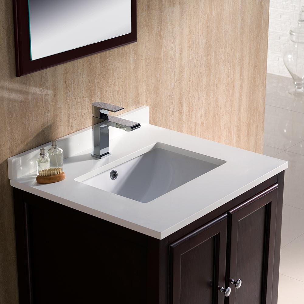 Fresca Oxford 24" Mahogany Traditional Bathroom Vanity
