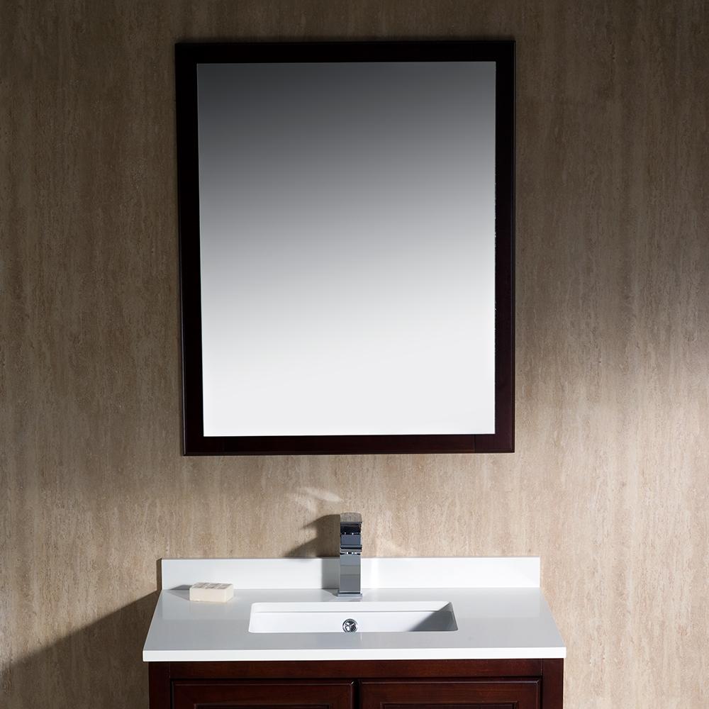 Fresca Oxford 30" Mahogany Traditional Bathroom Vanity