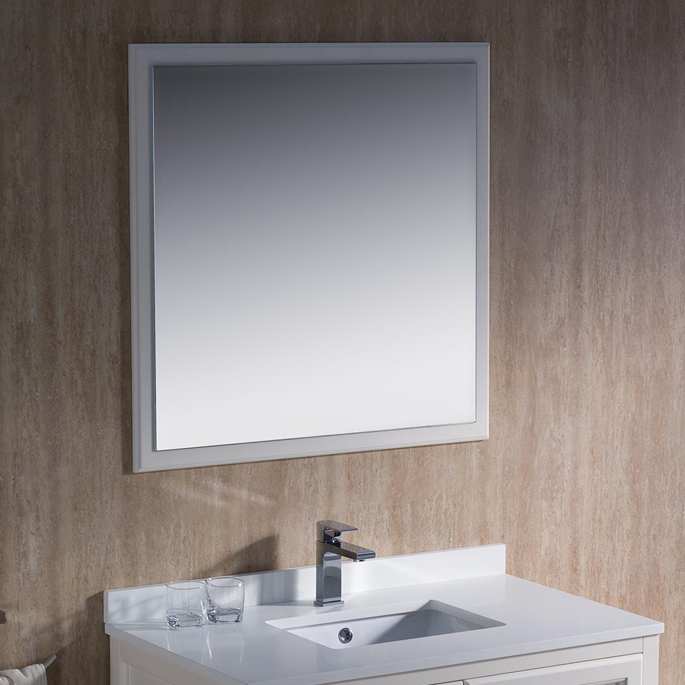 Fresca Oxford 36" Antique White Traditional Bathroom Vanity