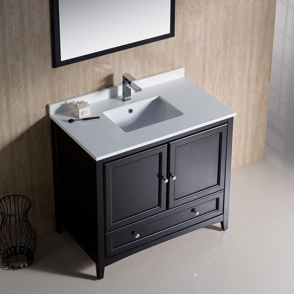Fresca Oxford 36" Espresso Traditional Bathroom Vanity