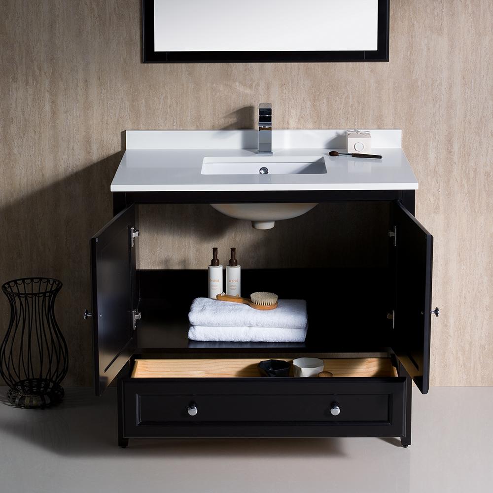 Fresca Oxford 36" Espresso Traditional Bathroom Vanity