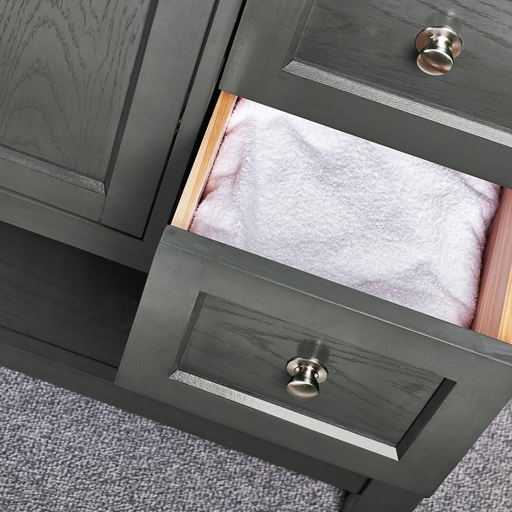 Fresca Manchester Regal 36" Gray Wood Veneer Traditional Bathroom Vanity w/ Mirror