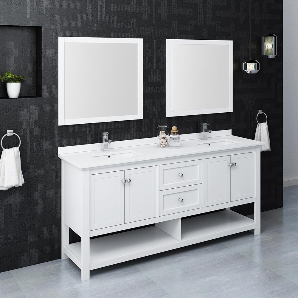 Fresca-Manchester-72"-White-Traditional-Double-Sink-Bathroom-Vanity-w/-Mirrors-(FVN2372WH-D)