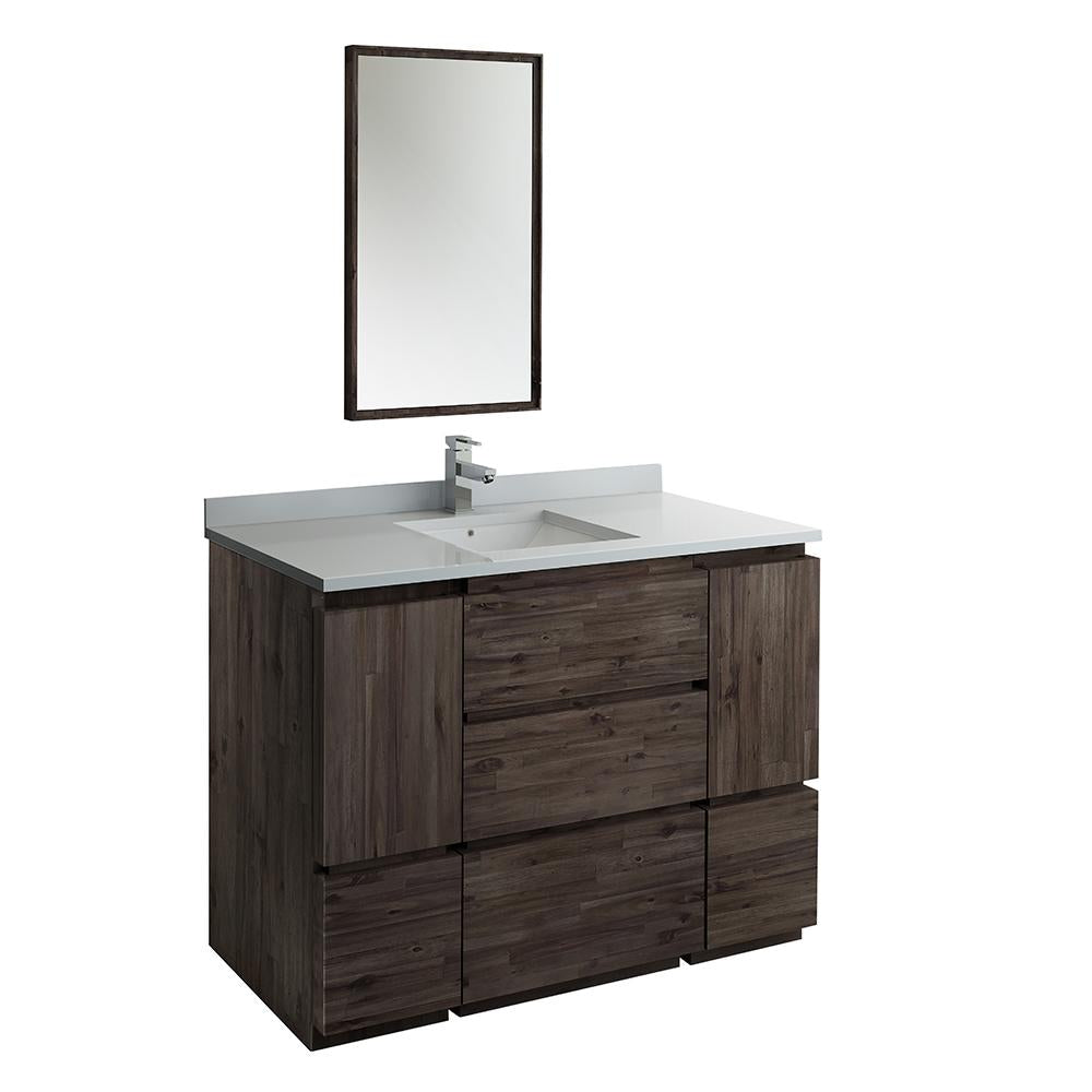 Fresca Formosa 48" Floor Standing Modern Bathroom Vanity w/ Mirror