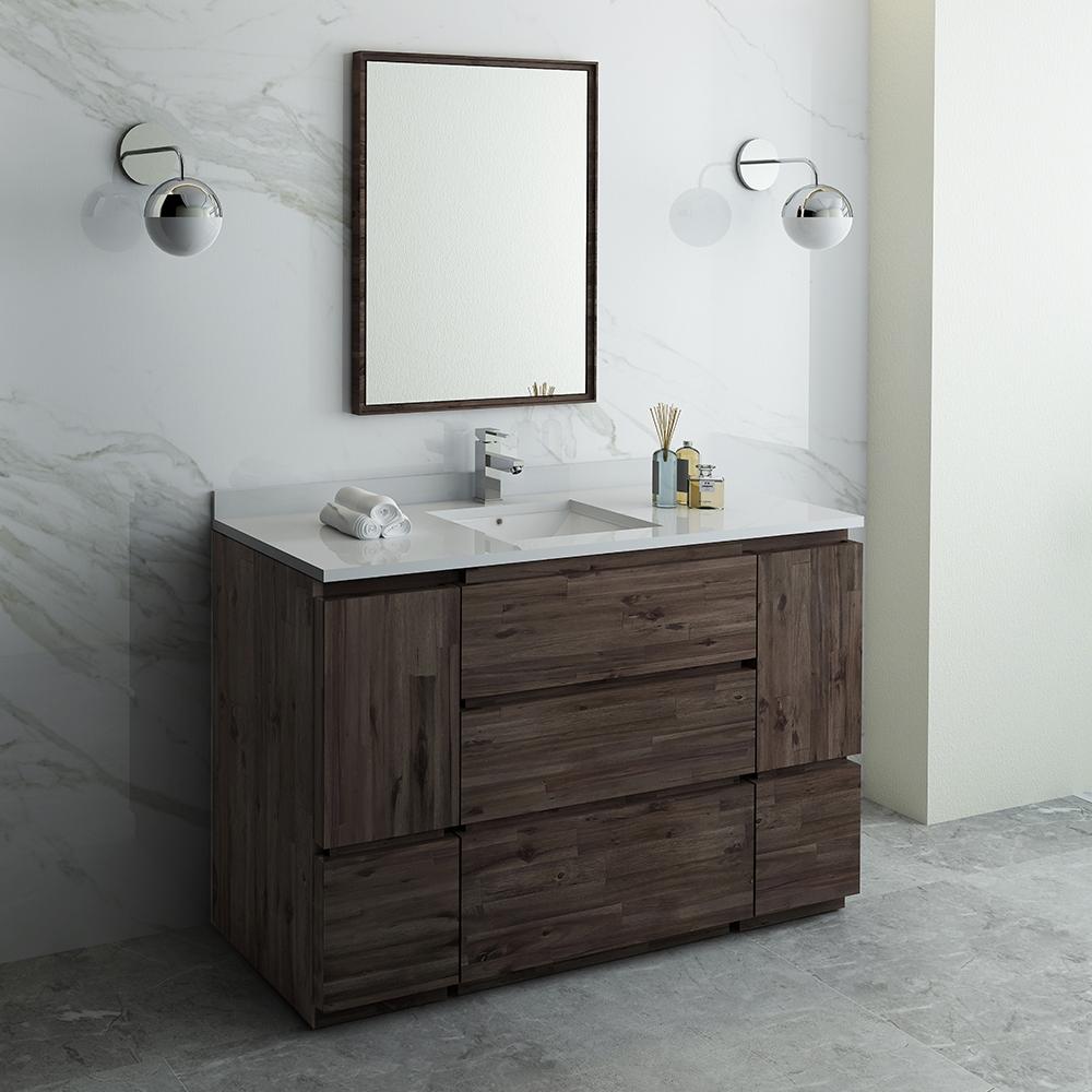 Fresca-Formosa-54"-Floor-Standing-Modern-Bathroom-Vanity-w/-Mirror-(FVN31-123012ACA-FC)