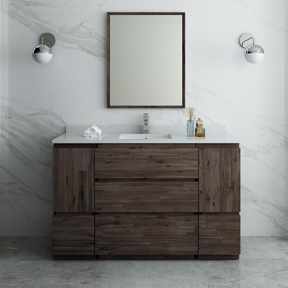 Fresca Formosa 54" Floor Standing Modern Bathroom Vanity w/ Mirror