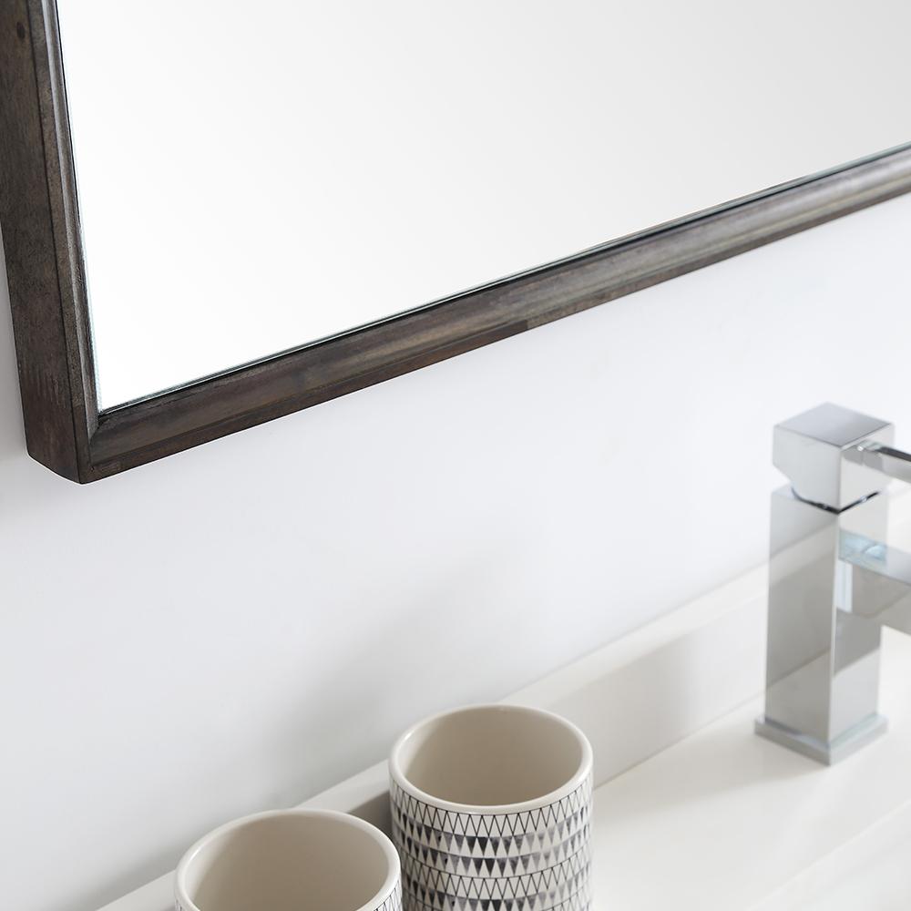 Fresca Formosa 24" Floor Standing Modern Bathroom Vanity w/ Open Bottom & Mirror