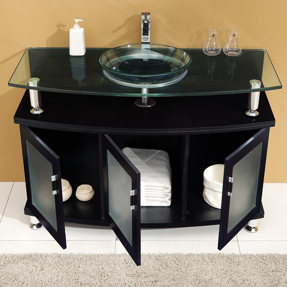 Fresca Contento 48" Espresso Modern Bathroom Vanity w/ Mirror