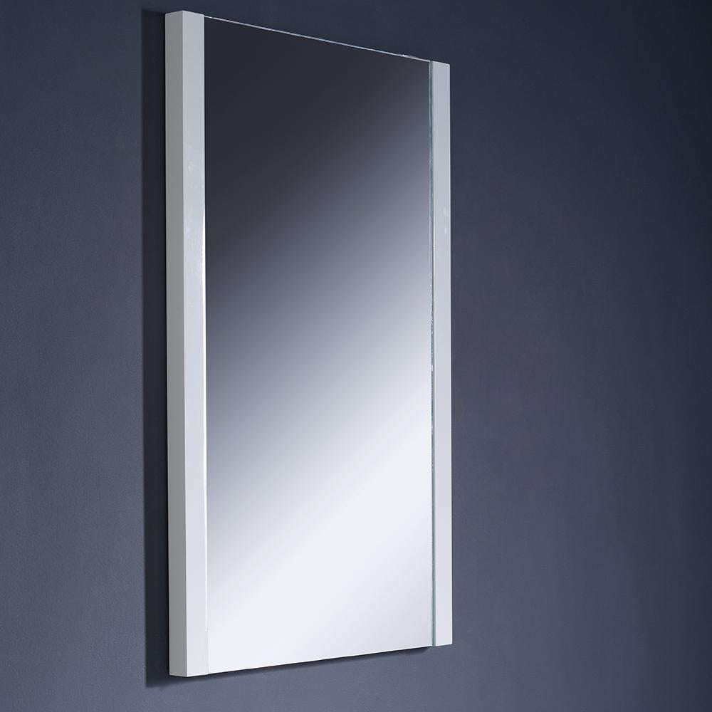 Fresca Torino 48" White Modern Bathroom Vanity w/ 2 Side Cabinets & Vessel Sink