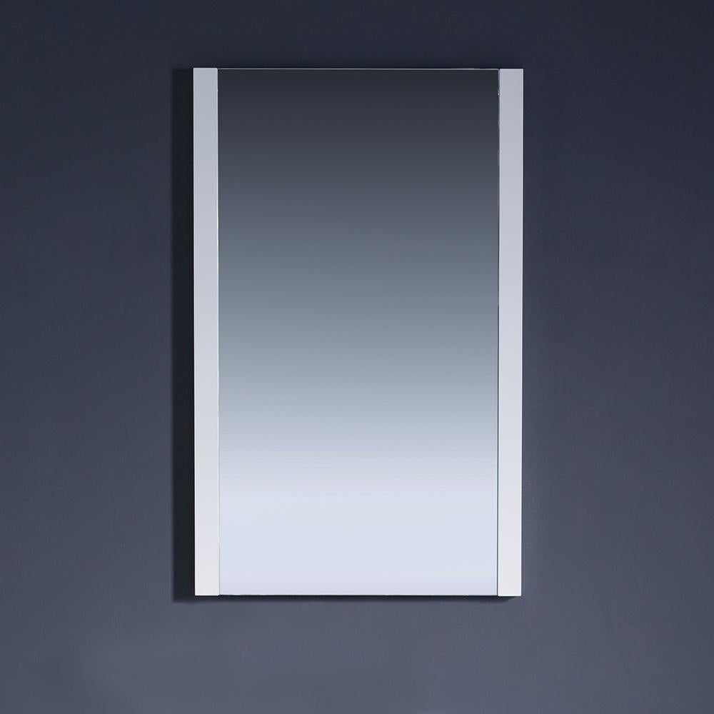 Fresca Torino 36" White Modern Bathroom Vanity w/ Side Cabinet & Vessel Sink