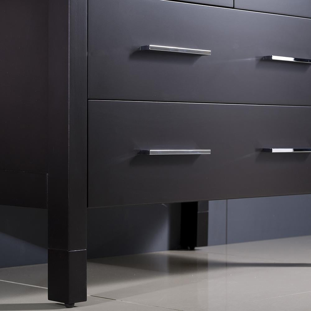 Fresca Torino 30" Espresso Modern Bathroom Vanity w/ Integrated Sink