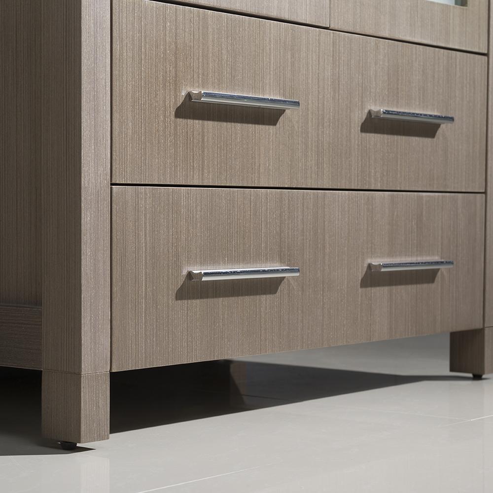 Fresca Torino 30" Gray Oak Modern Bathroom Vanity w/ Vessel Sink