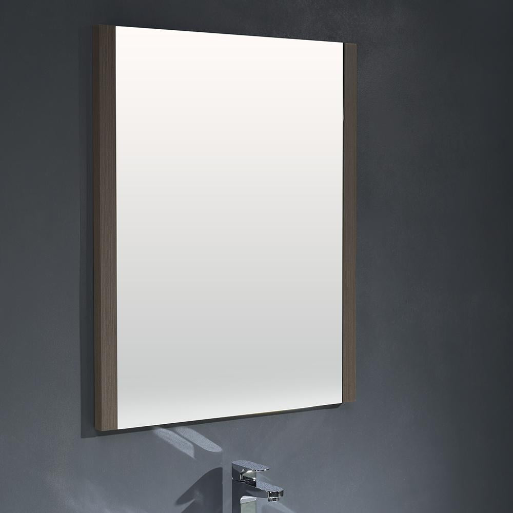 Fresca Torino 30" Gray Oak Modern Bathroom Vanity w/ Vessel Sink