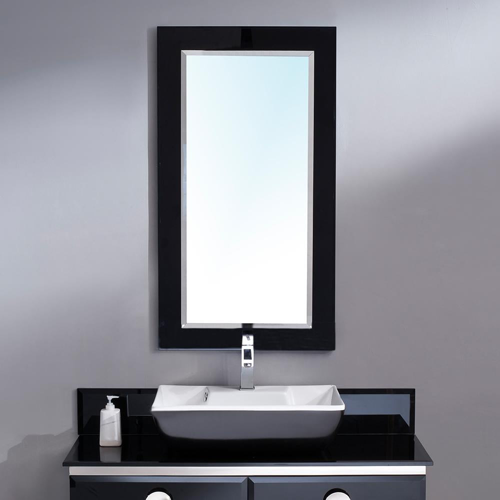 Fresca Moselle 47" Modern Glass Bathroom Vanity w/ Mirror