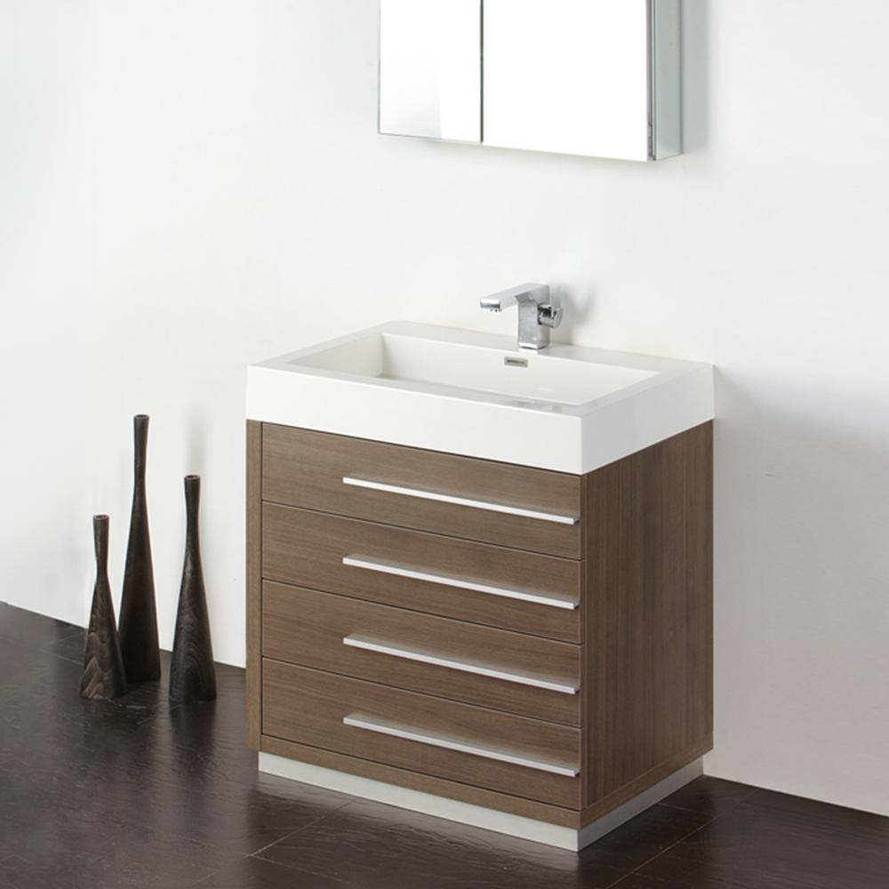 Fresca-Livello-30"-Gray-Oak-Modern-Bathroom-Vanity-w/-Medicine-Cabinet-(FVN8030GO)