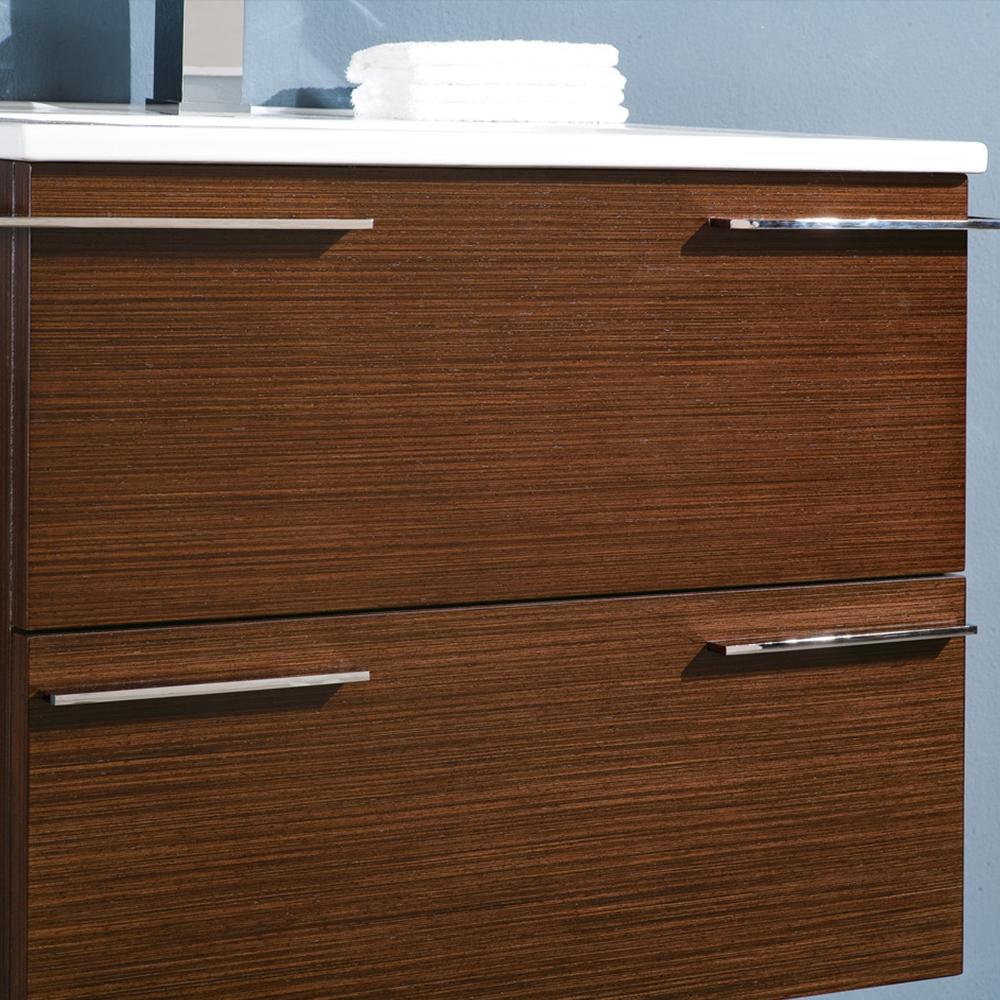Fresca Cielo 24" Wenge Brown Modern Bathroom Vanity w/ Mirror