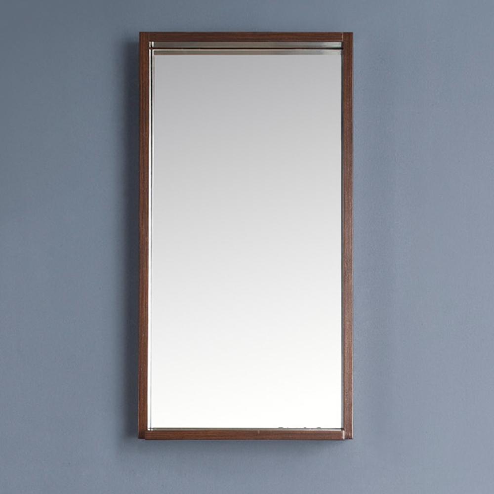 Fresca Allier 16" Wenge Brown Modern Bathroom Vanity w/ Mirror
