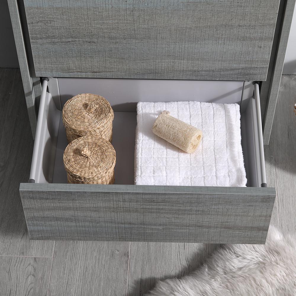 Fresca Catania 24" Ocean Gray Wall Hung Modern Bathroom Vanity w/ Medicine Cabinet