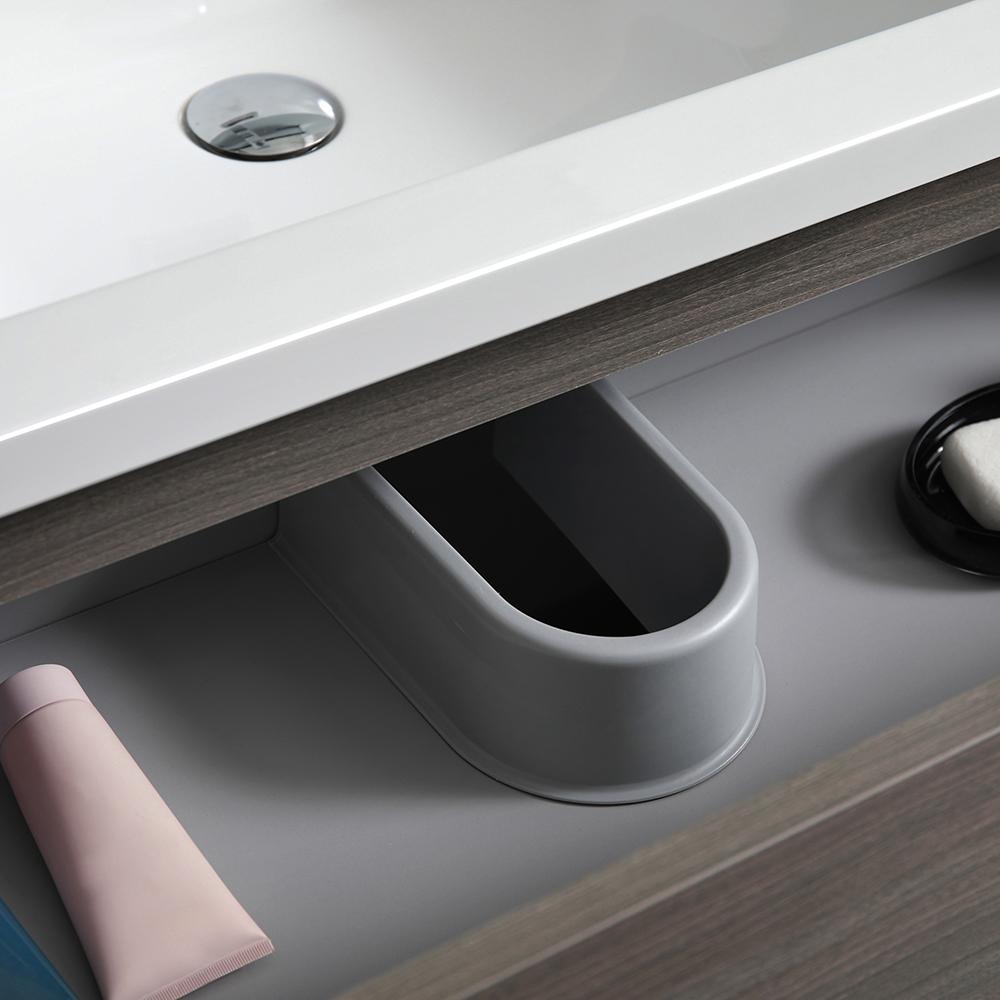 Fresca Lazzaro 72" Gray Wood Free Standing Double Sink Modern Bathroom Vanity w/ Medicine Cabinet