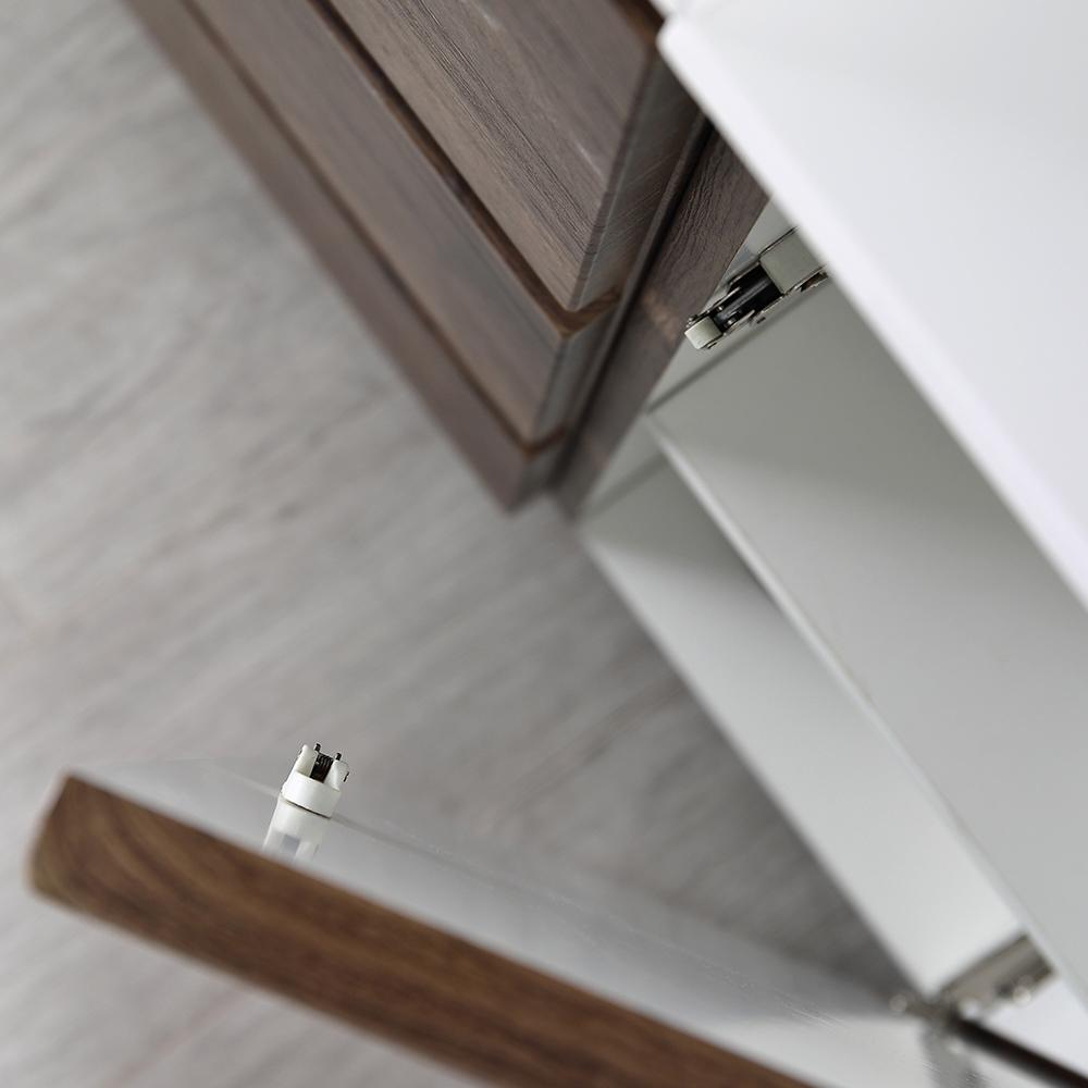 Fresca Lazzaro 72" Rosewood Free Standing Double Sink Modern Bathroom Vanity w/ Medicine Cabinet