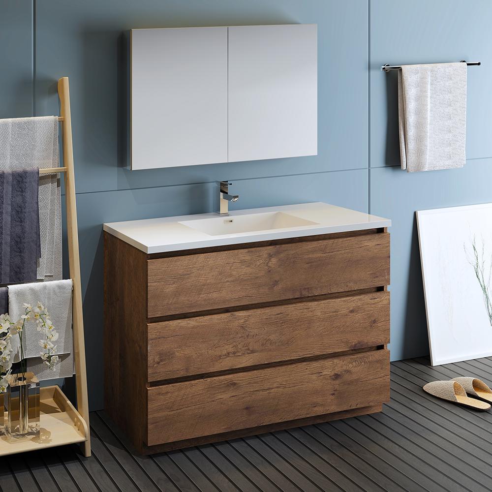Fresca-Lazzaro-48"-Rosewood-Free-Standing-Modern-Bathroom-Vanity-w/-Medicine-Cabinet-(FVN9348RW)