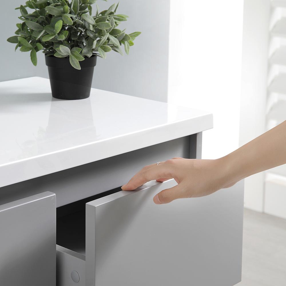 Fresca Lazzaro 60" Gray Free Standing Single Sink Modern Bathroom Vanity w/ Medicine Cabinet