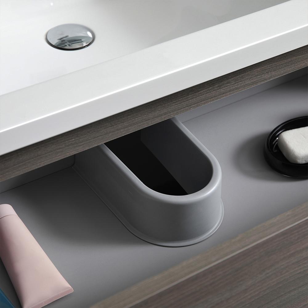Fresca Lazzaro 60" Gray Wood Free Standing Single Sink Modern Bathroom Vanity w/ Medicine Cabinet
