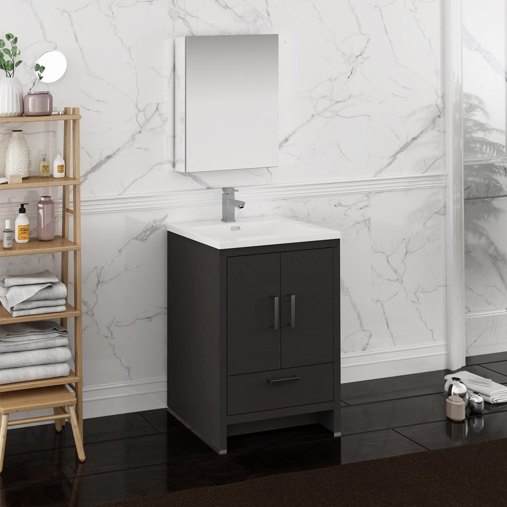 Fresca-Imperia-24"-Dark-Gray-Oak-Free-Standing-Modern-Bathroom-Vanity-w/-Medicine-Cabinet-(FVN9424DGO)