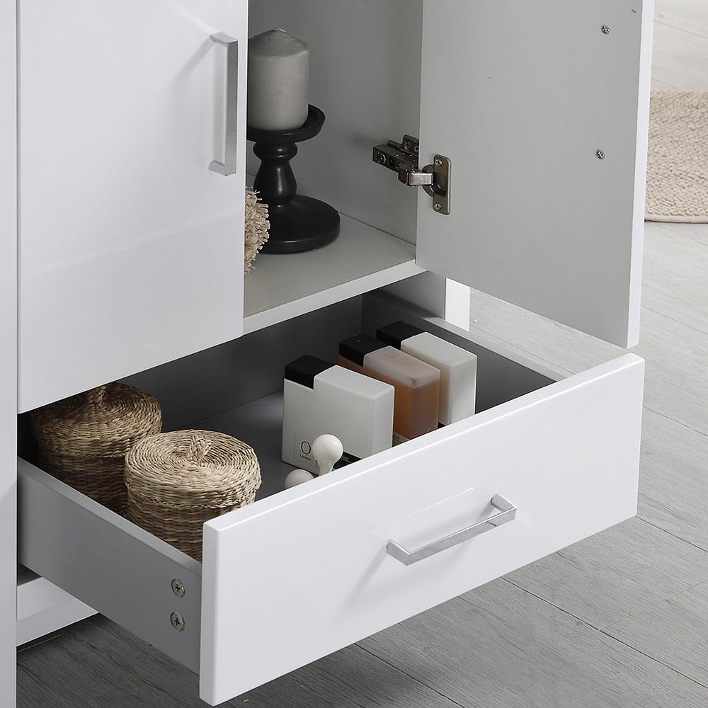 Fresca Imperia 30" Glossy White Free Standing Modern Bathroom Vanity w/ Medicine Cabinet
