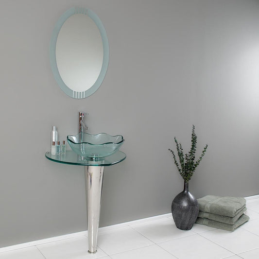 Fresca-Netto-24"-Modern-Glass-Bathroom-Vanity-w/-Wavy-Edge-Vessel-Sink-(FVN1036)