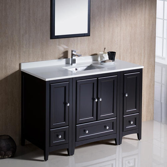 Fresca-Oxford-48"-Espresso-Traditional-Bathroom-Vanity-(FVN20-122412ES)