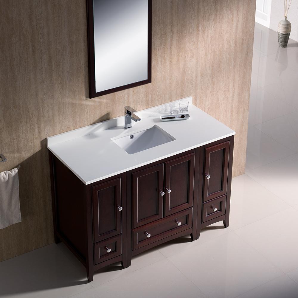Fresca Oxford 48" Mahogany Traditional Bathroom Vanity