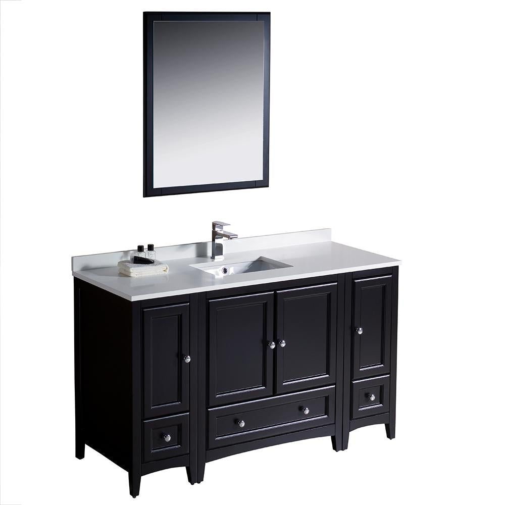 Fresca Oxford 54" Espresso Traditional Bathroom Vanity