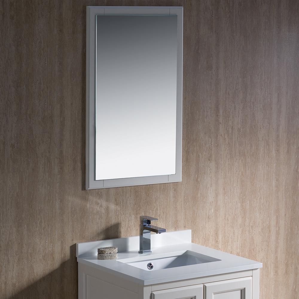 Fresca Oxford 24" Antique White Traditional Bathroom Vanity