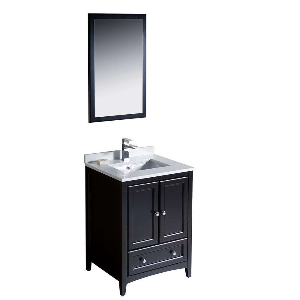 Fresca Oxford 24" Espresso Traditional Bathroom Vanity
