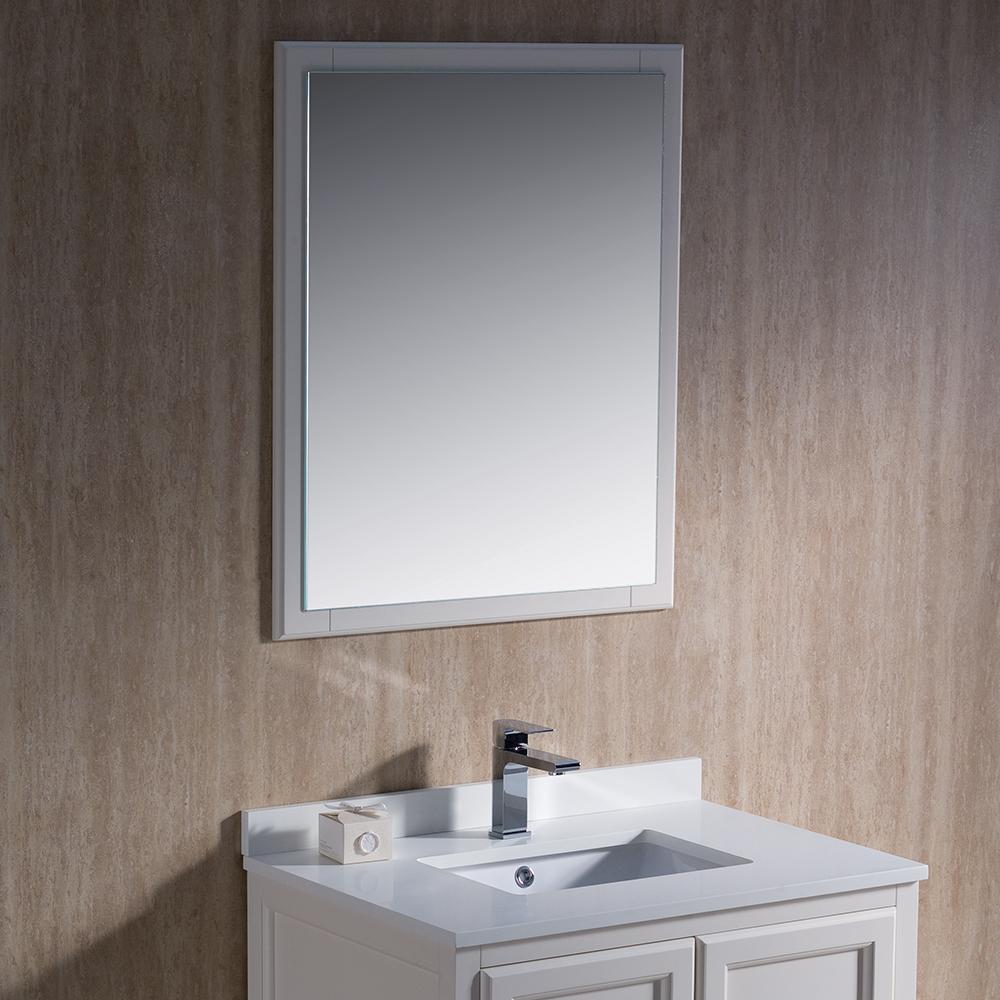 Fresca Oxford 30" Antique White Traditional Bathroom Vanity