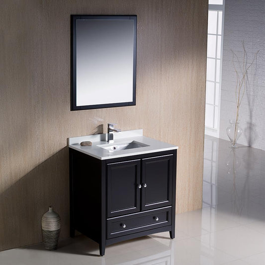 Fresca-Oxford-30"-Espresso-Traditional-Bathroom-Vanity-(FVN2030ES)