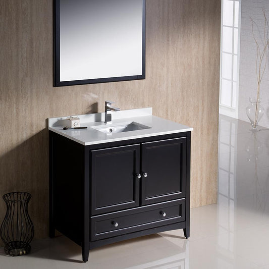 Fresca-Oxford-36"-Espresso-Traditional-Bathroom-Vanity-(FVN2036ES)