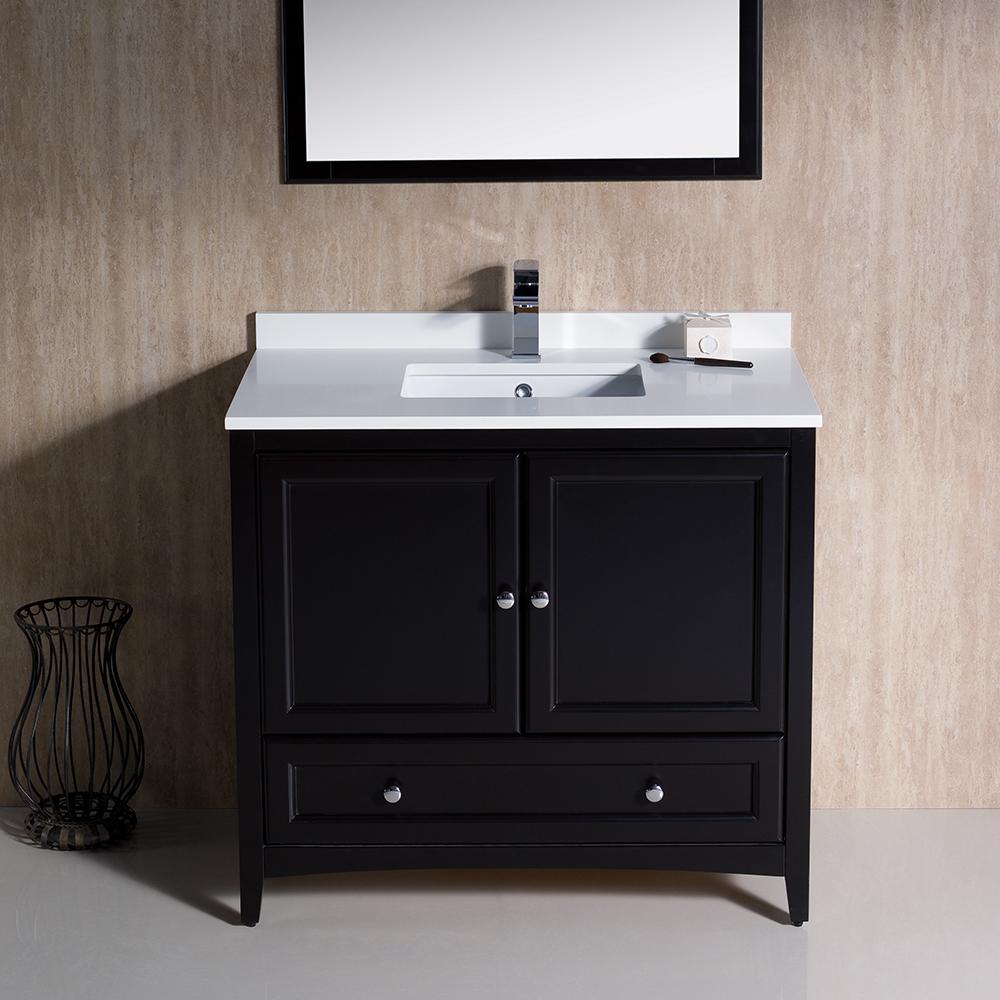 Fresca Oxford 36" Espresso Traditional Bathroom Vanity