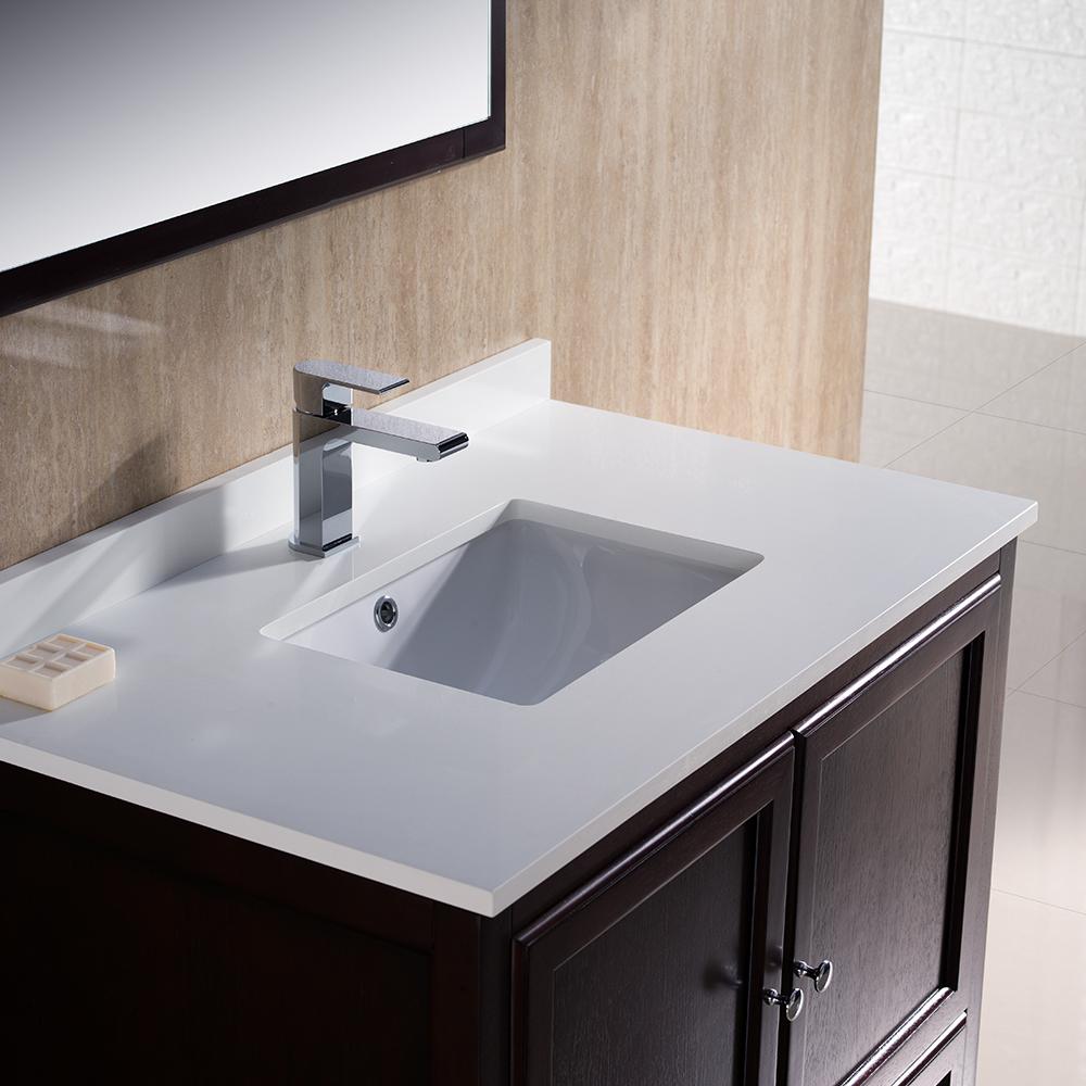 Fresca Oxford 36" Mahogany Traditional Bathroom Vanity