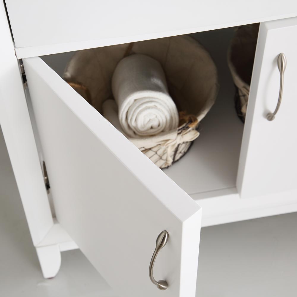 Fresca Cambridge 72" White Double Sink Traditional Bathroom Vanity w/ Mirrors