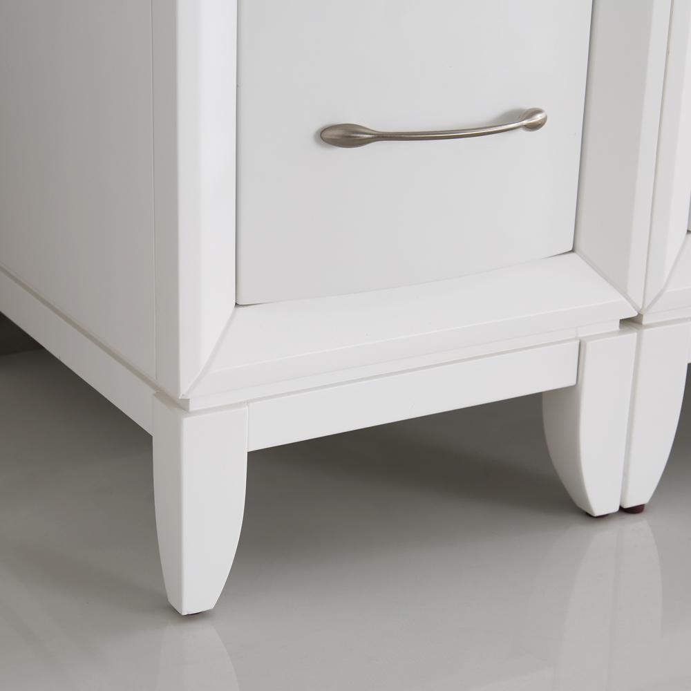 Fresca Cambridge 24" White Traditional Bathroom Vanity w/ Mirror