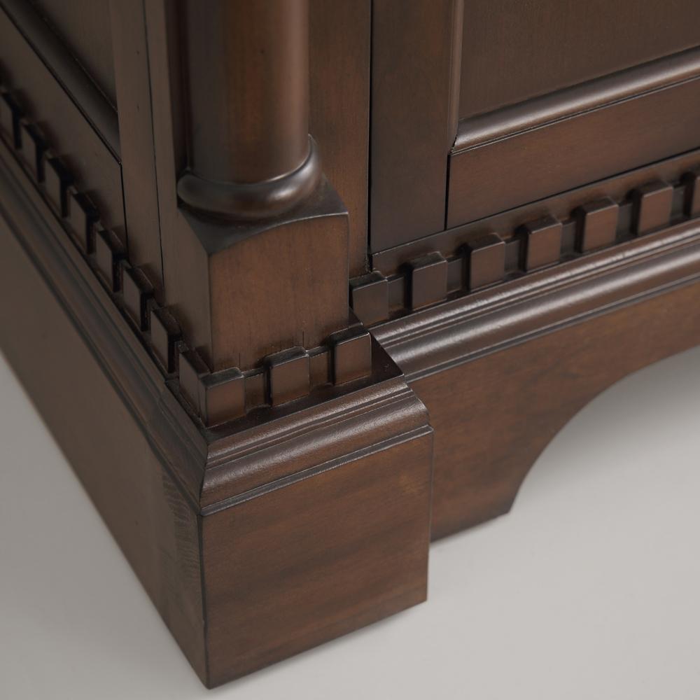 Fresca Kingston 49" Antique Coffee Traditional Bathroom Vanity w/ Mirror