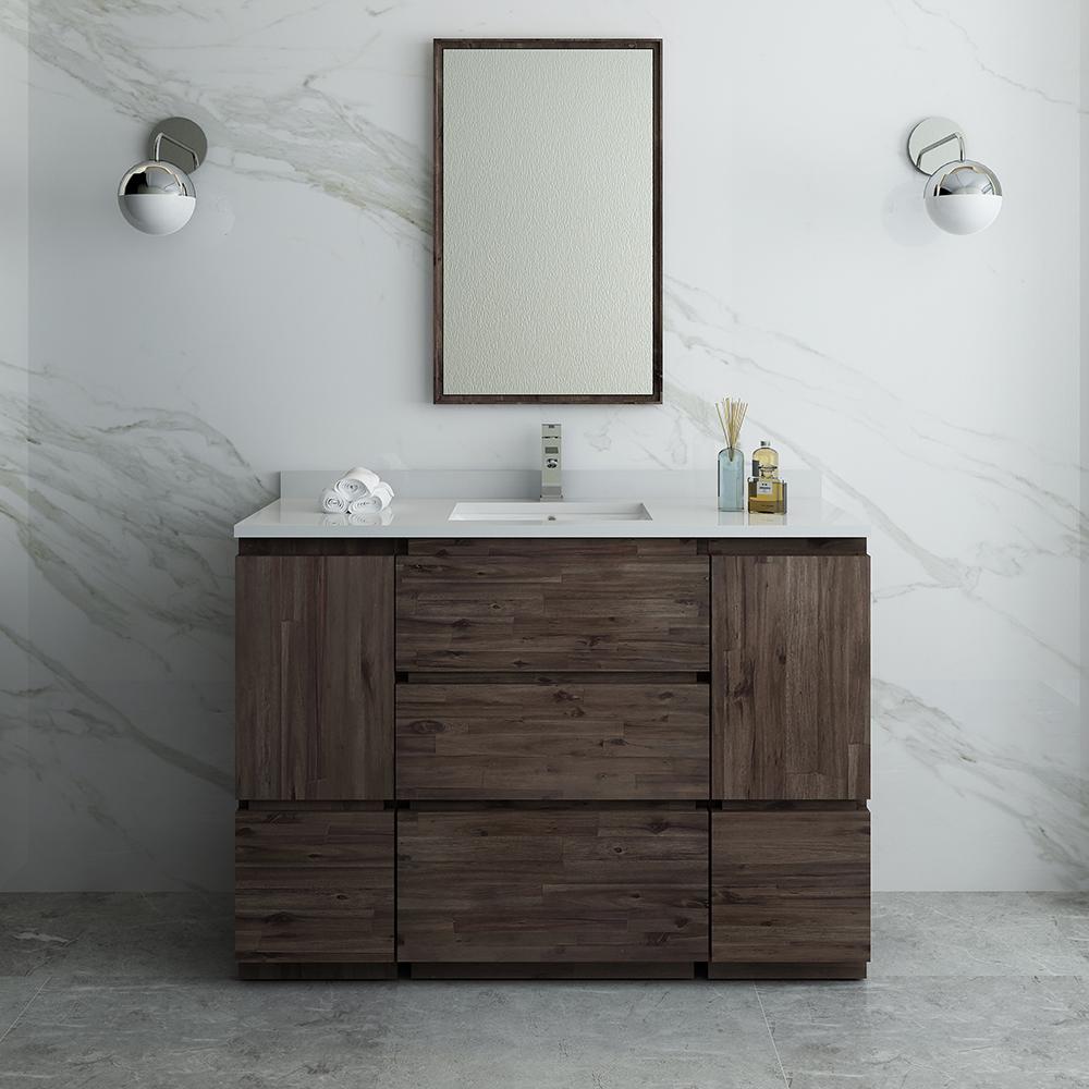 Fresca Formosa 48" Floor Standing Modern Bathroom Vanity w/ Mirror