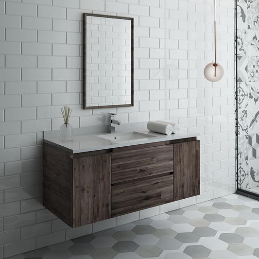 Fresca-Formosa-48"-Wall-Hung-Modern-Bathroom-Vanity-w/-Mirror-(FVN31-122412ACA)